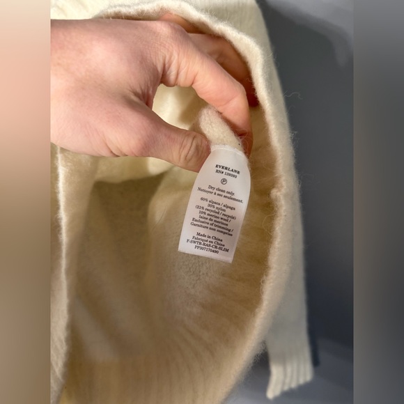 Everlane Alpaca Blend Cropped Crewneck Sweater Size XS - Picture 5 of 6